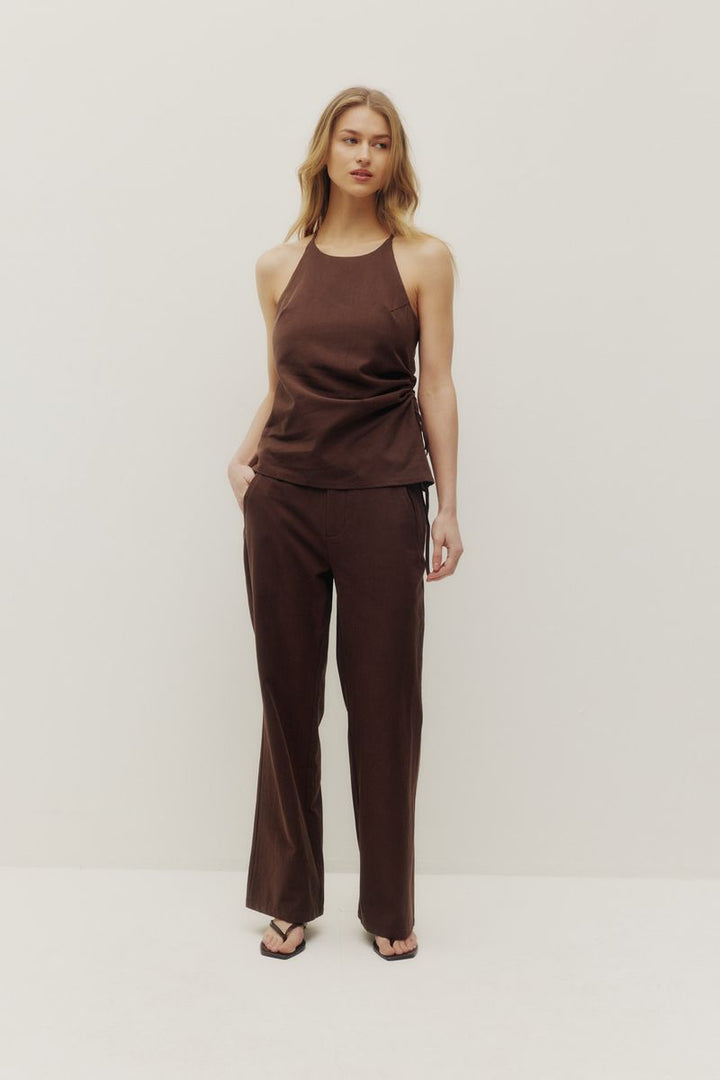 Terri Linen Halter