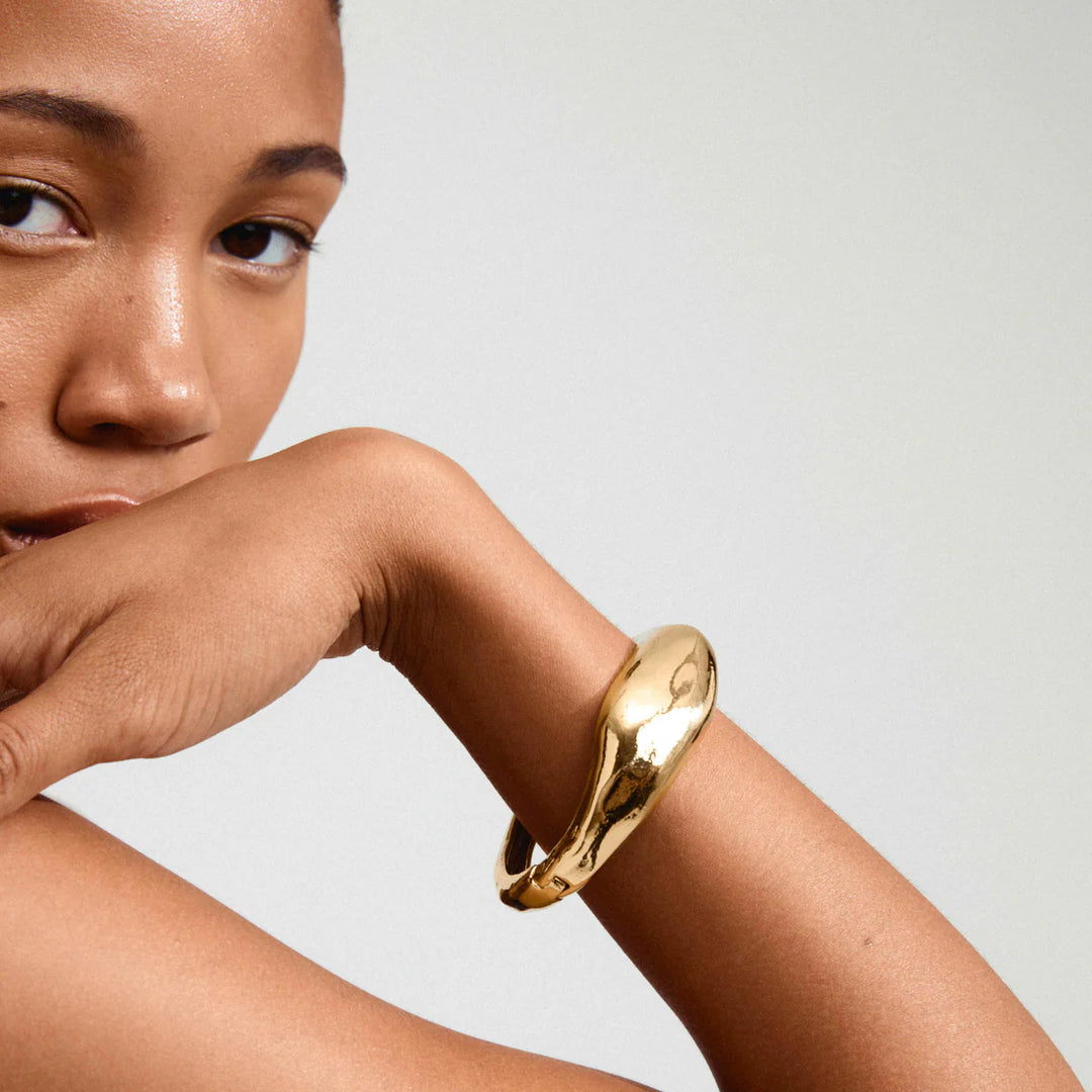 Dune Recycled Chunky Bangle Bracelet