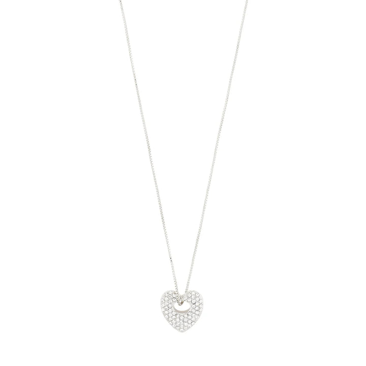 Dune Recycled Crystal Heart Necklace