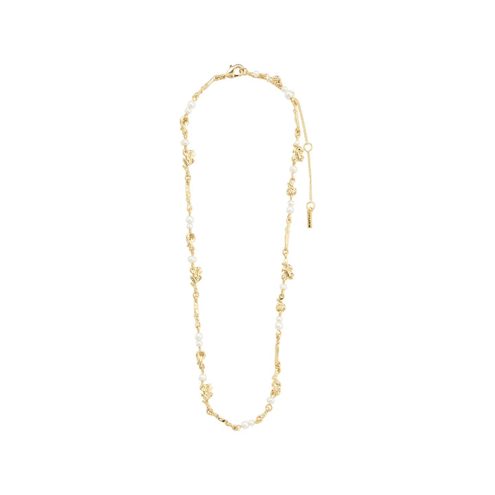 Focus Freshwater Pearl & Organic Shape Necklace