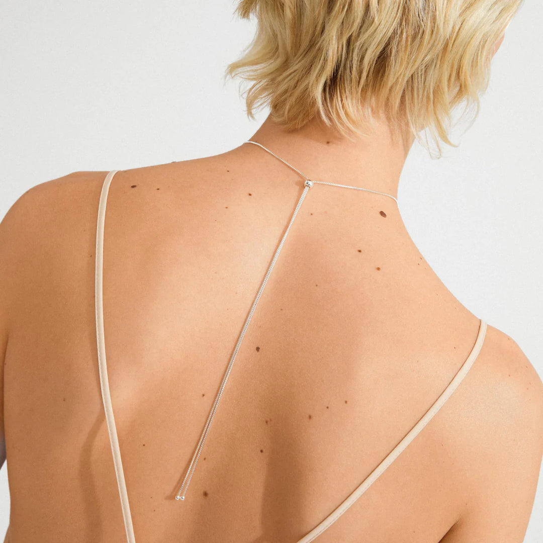 Sparkle Recycled Wavy Pendant Necklace