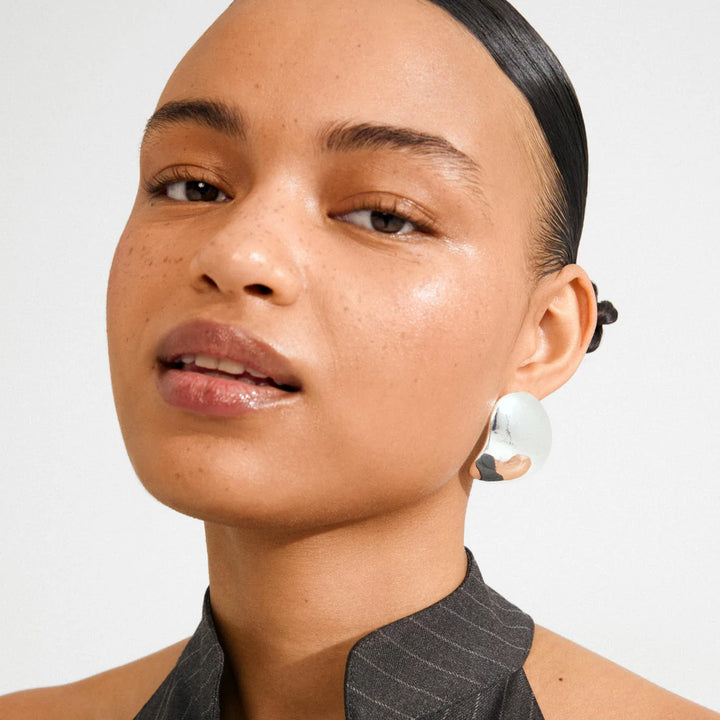 Sparkle Recycled Giga Flat Stud Earrings