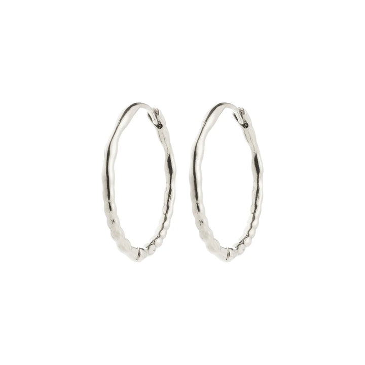 Between Recycled Delicate Hoop Earrings