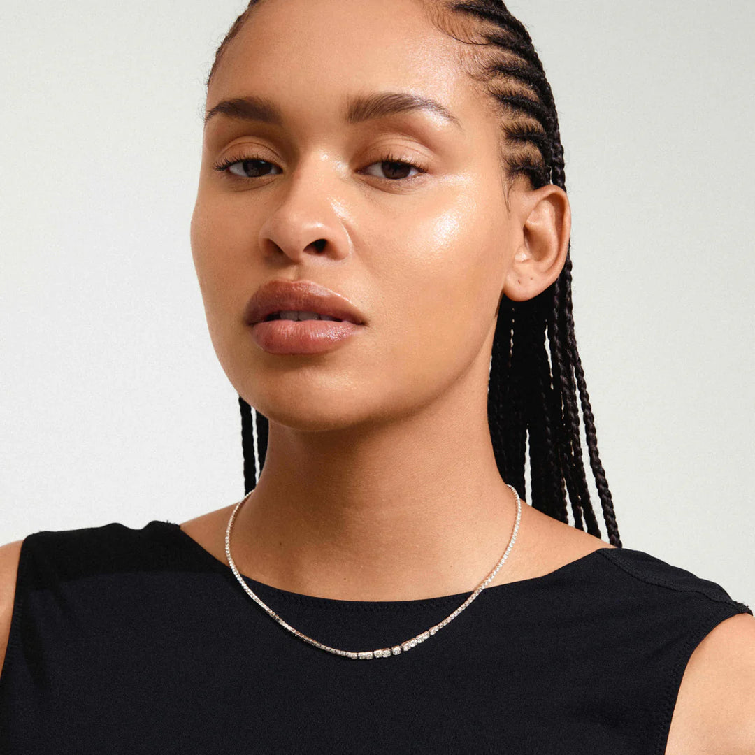 Sky Tennis Crystal Necklace