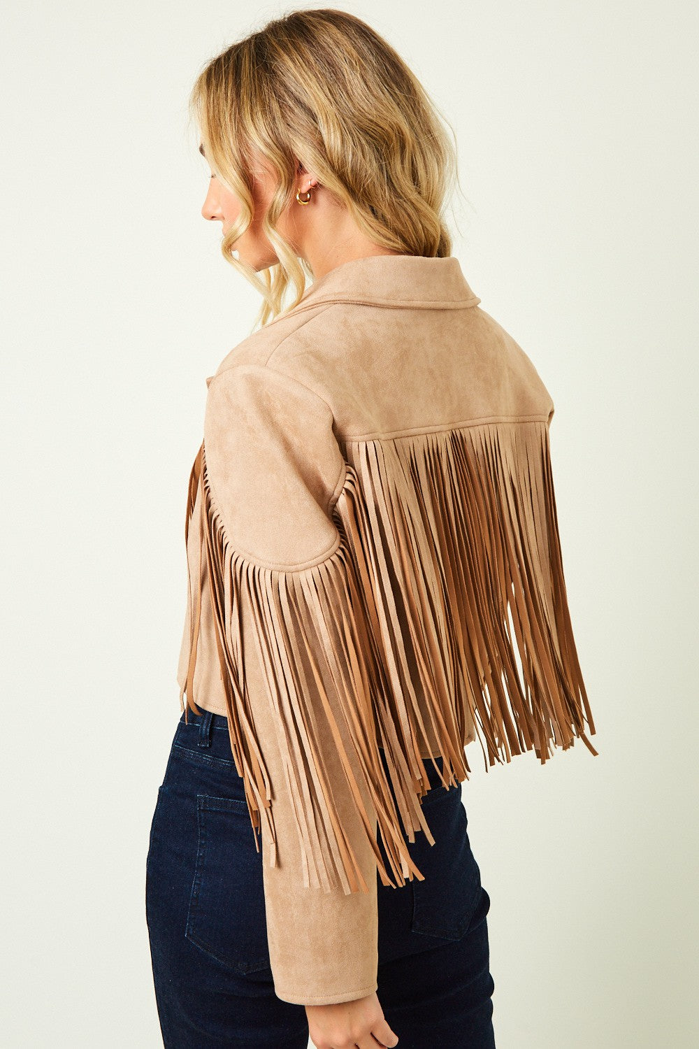 Suede Fringe Jacket