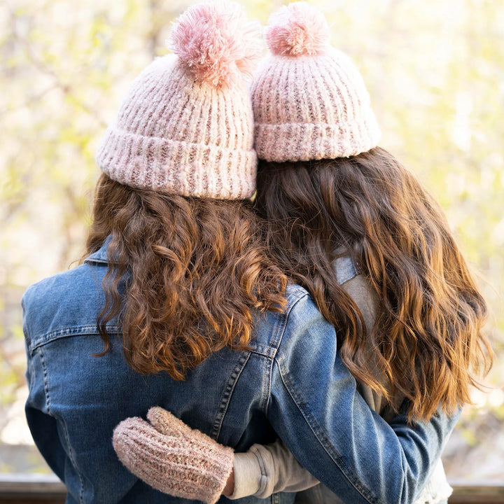 Girls Snow Storm Beanie & Mitten Set