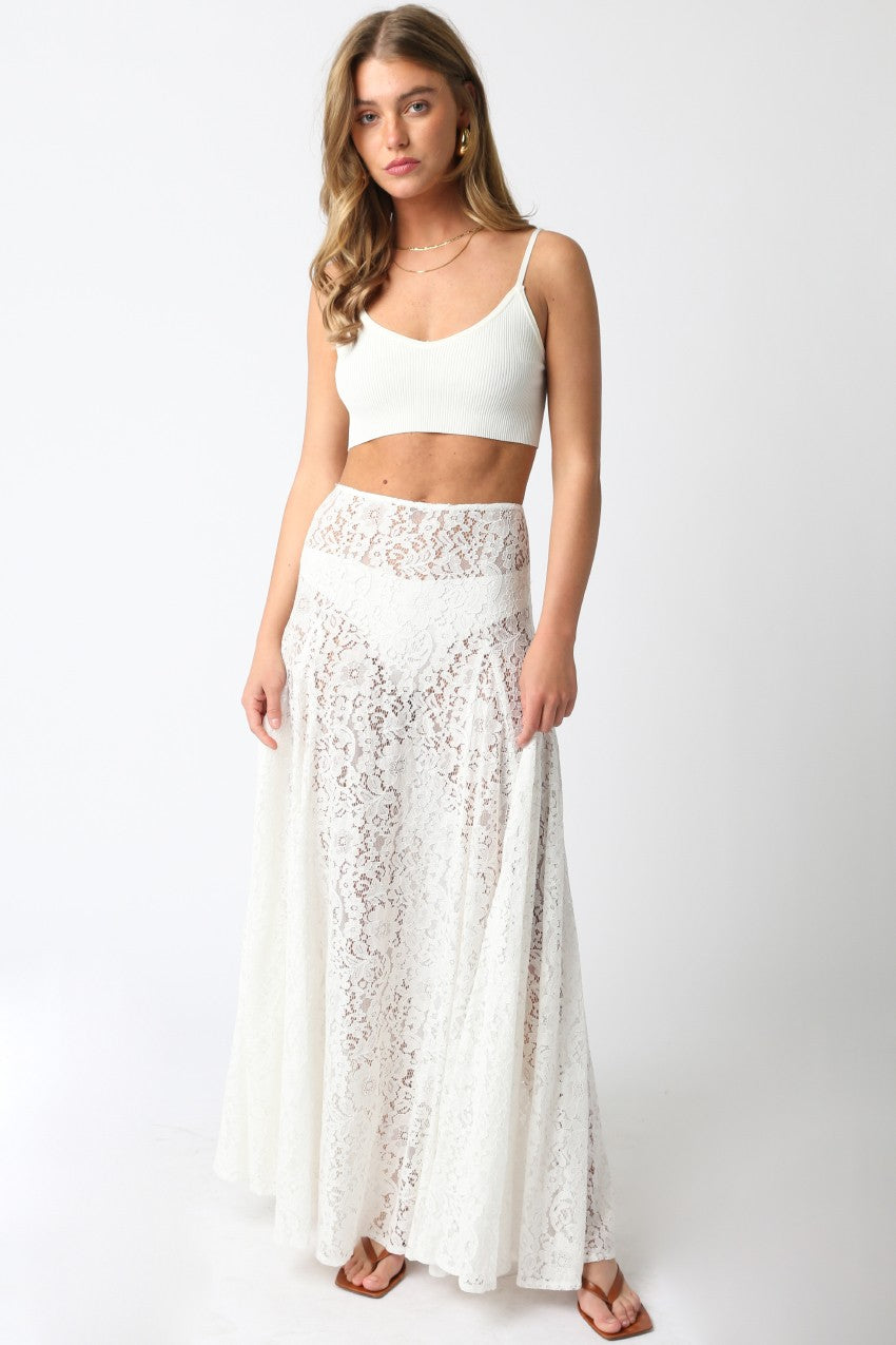 Dahlia Lace Maxi Skirt