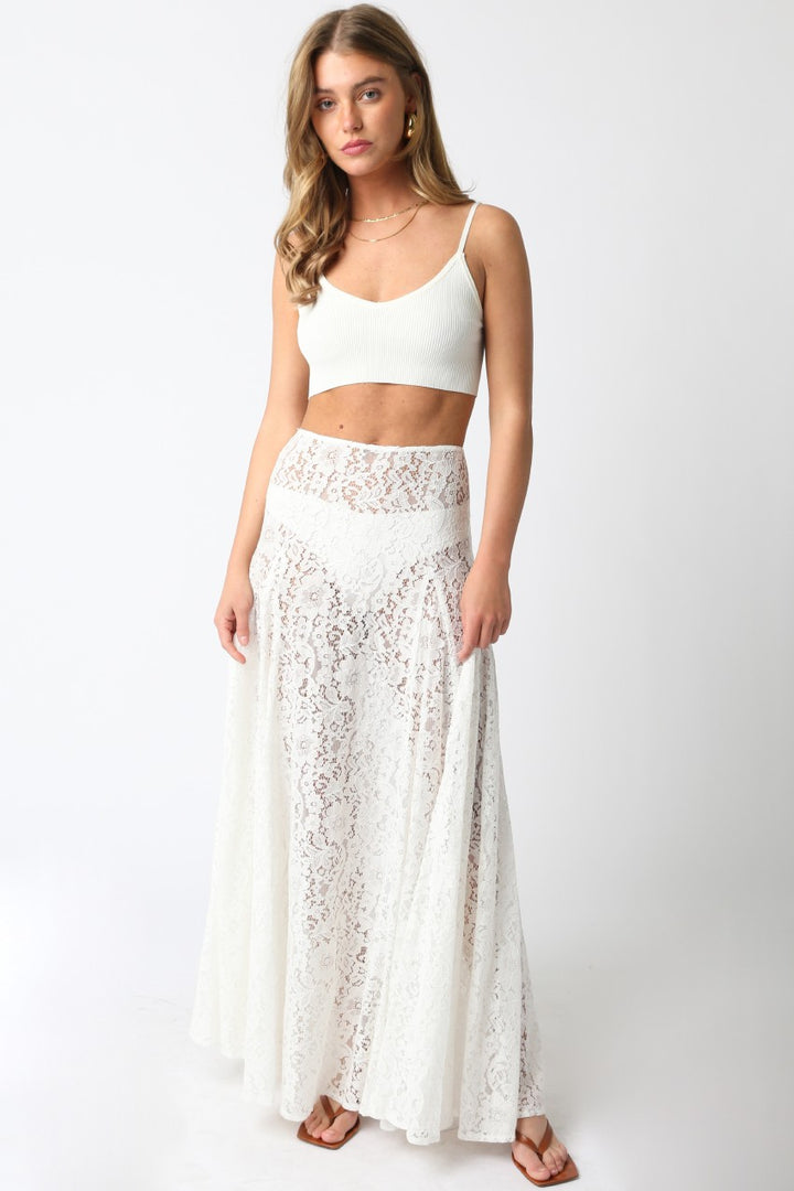 Dahlia Lace Maxi Skirt
