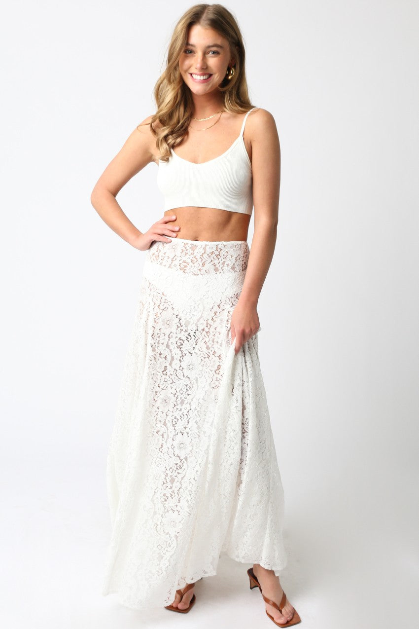 Dahlia Lace Maxi Skirt