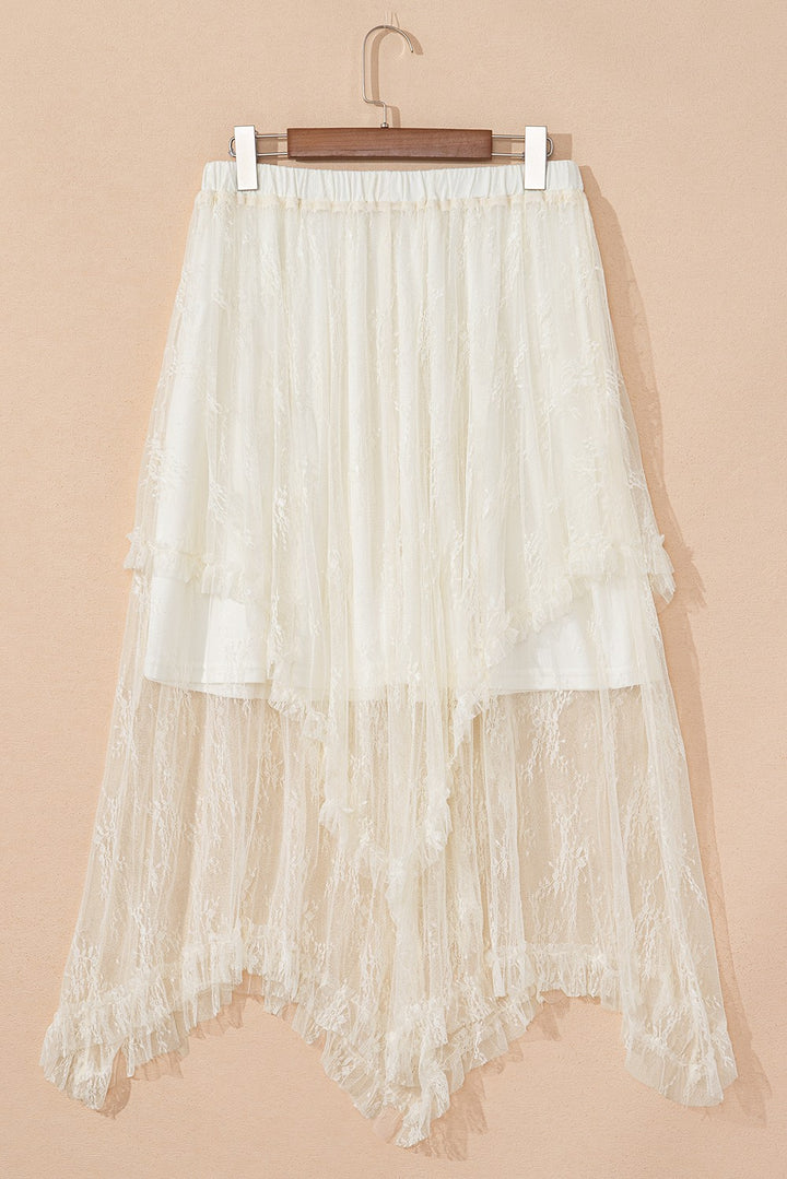 Becks Lace Midi Skirt