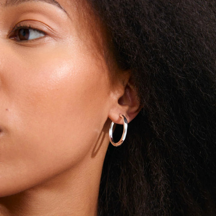 Inner Recycled Wavy Hoop