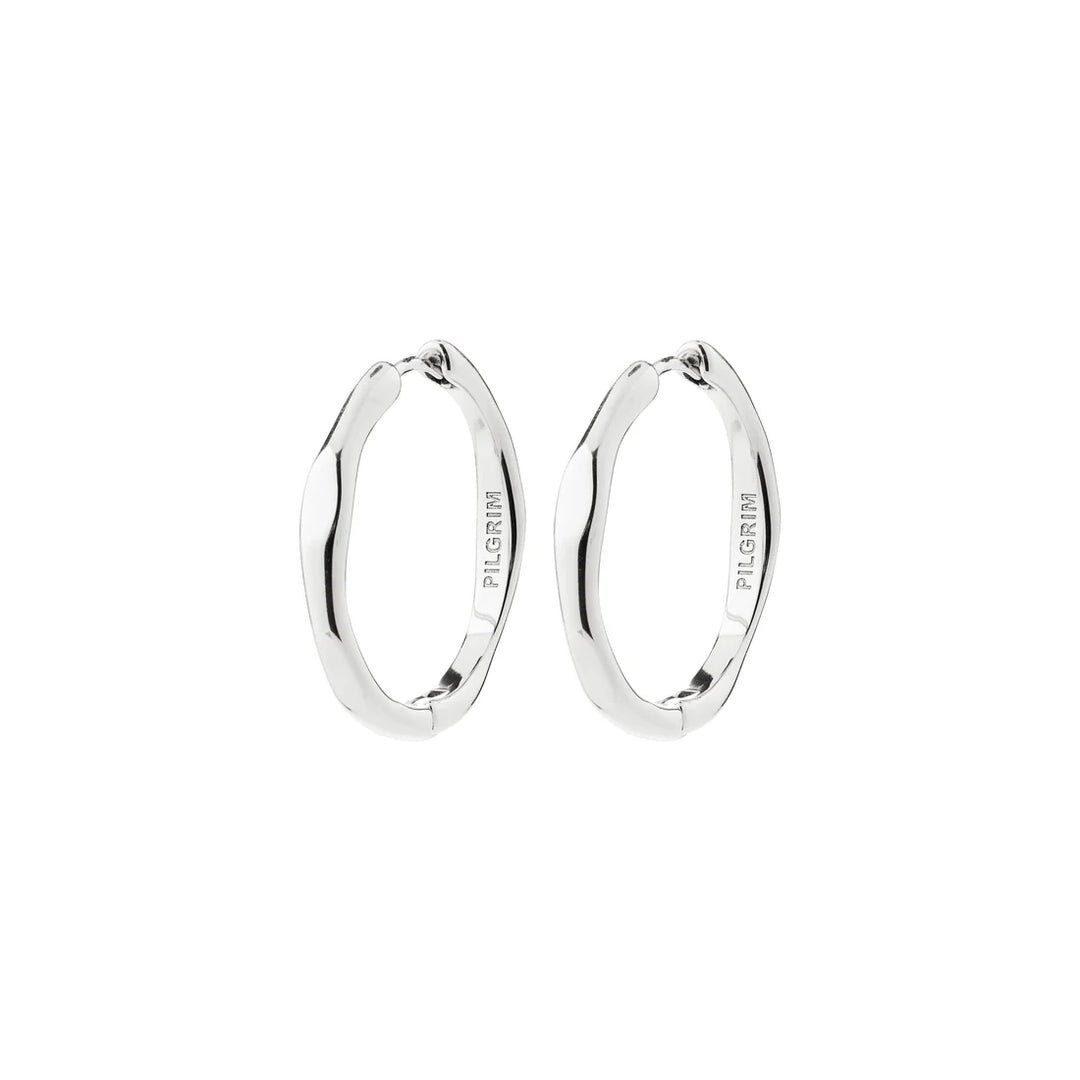 Inner Recycled Wavy Hoop