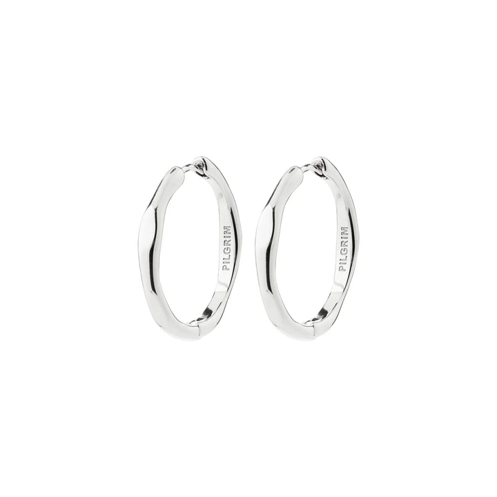 Inner Recycled Wavy Hoop