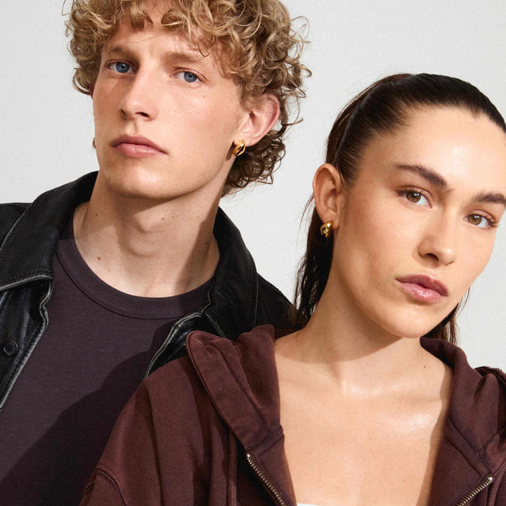 Dune Recycled Small Chunky Earrings