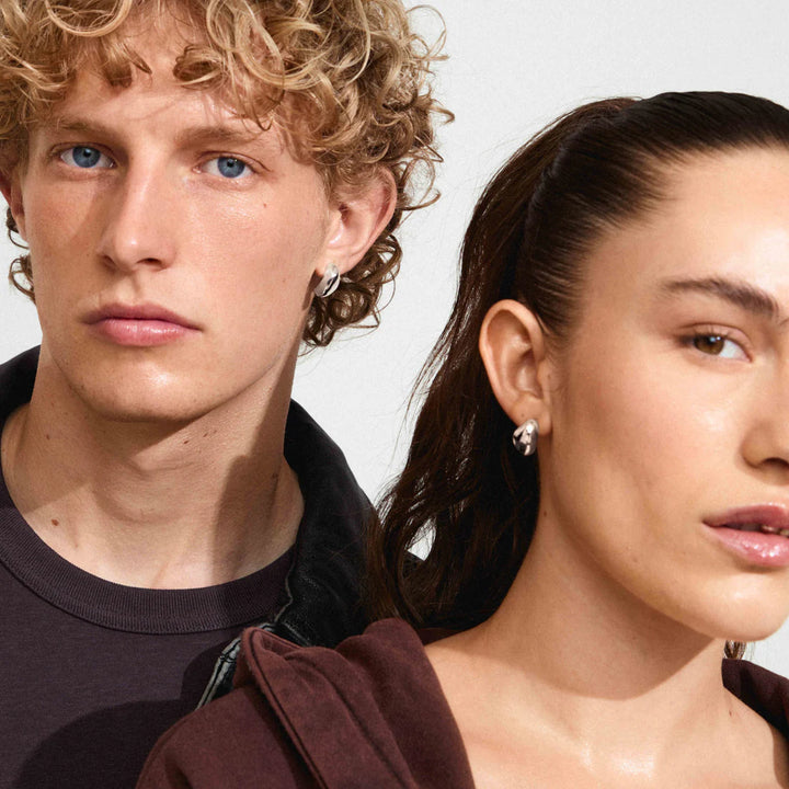 Dune Recycled Small Chunky Earrings