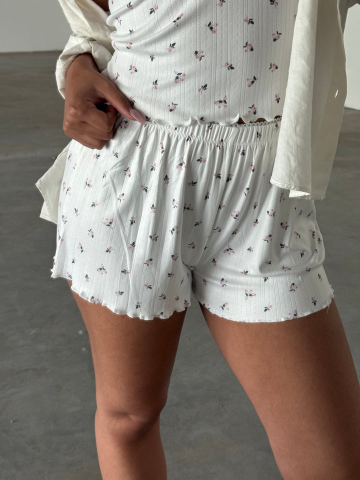 Emmie Ditsy Floral Pointelle Short