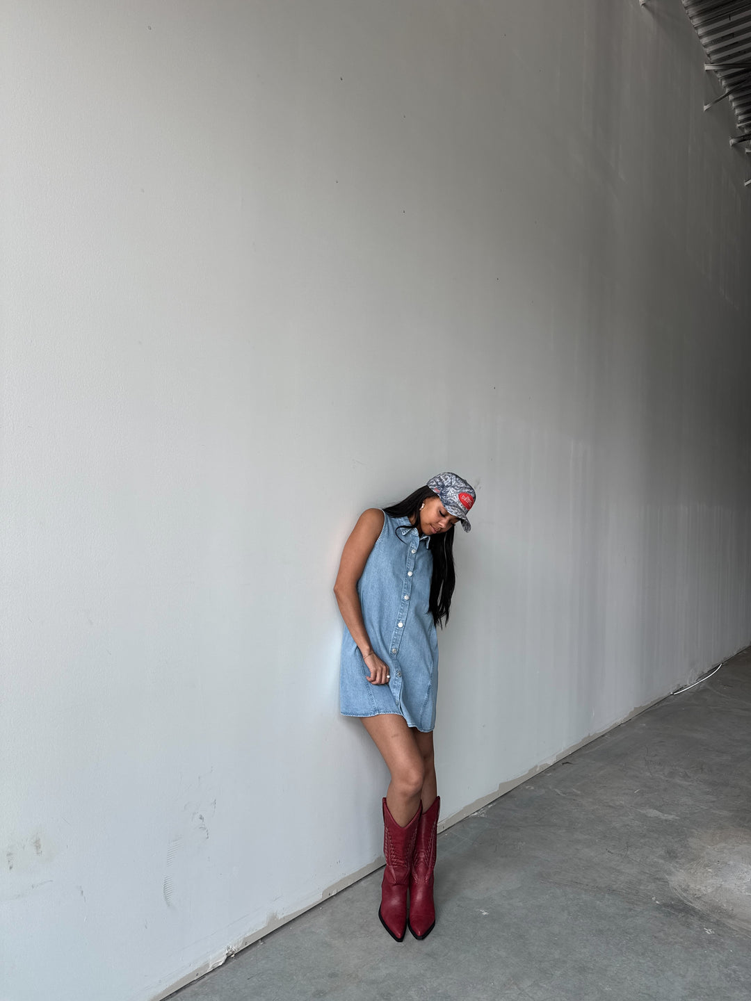 New Light Denim Mini Dress