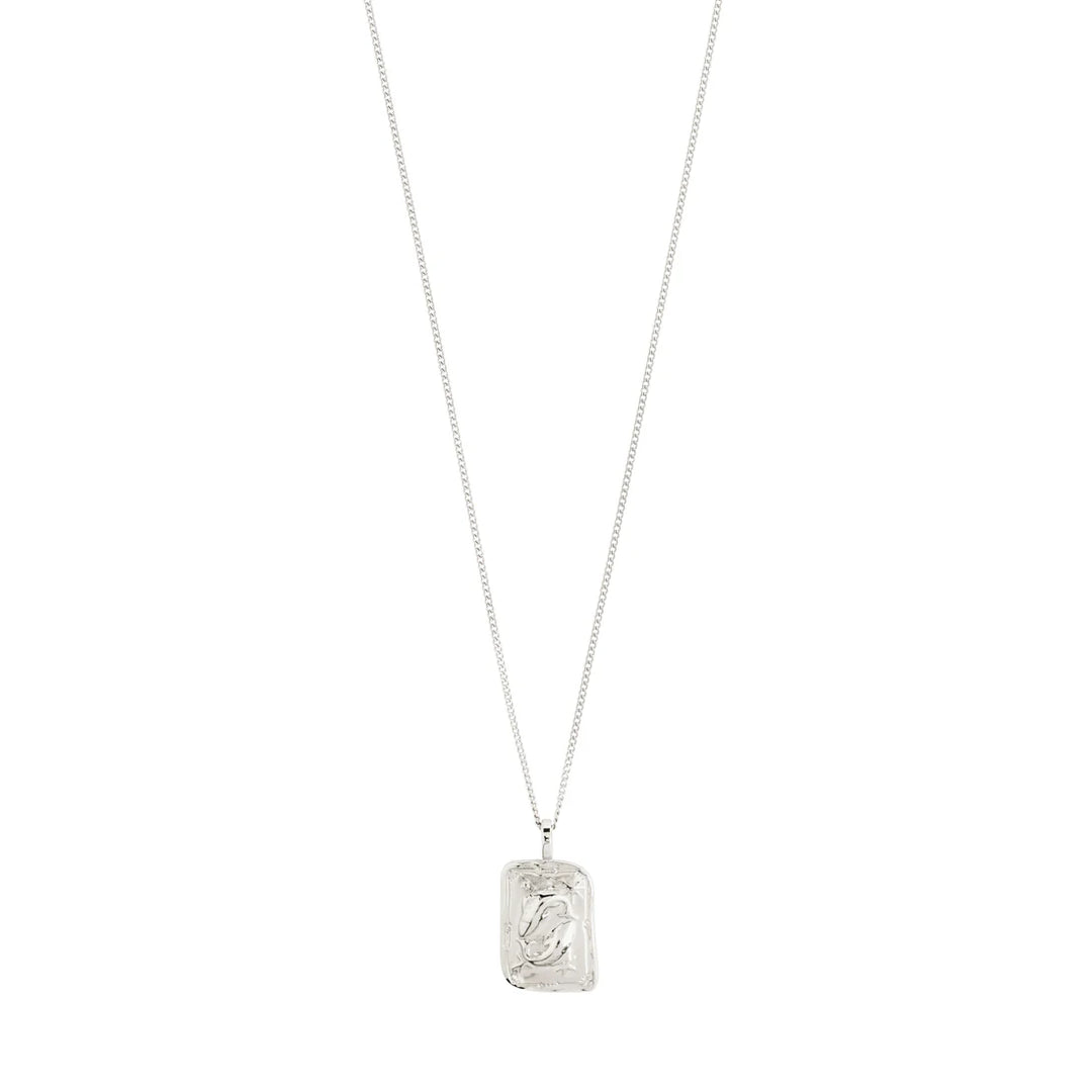 Horoscope Double Sided Square Coin Pendant