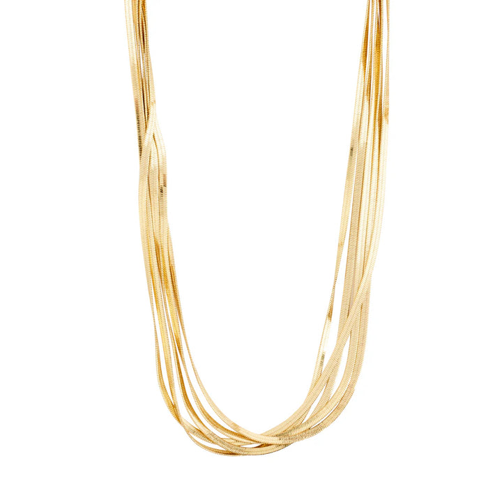 Kira Recycled Layered Chains Necklace