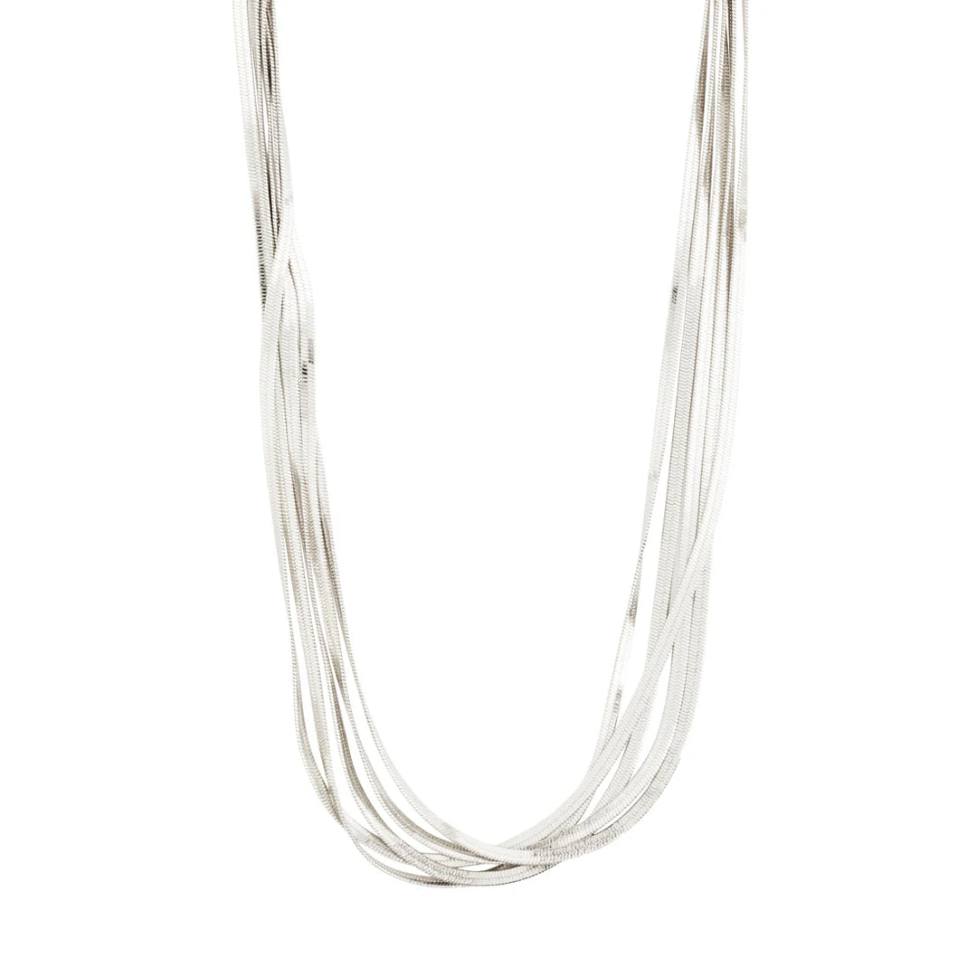 Kira Recycled Layered Chains Necklace