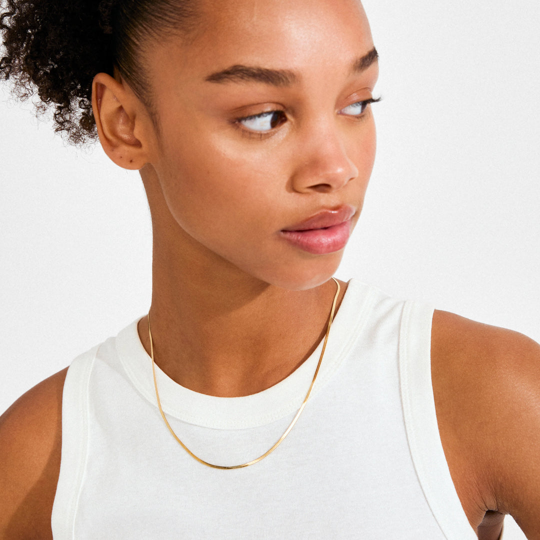 Nikita Herringbone Necklace