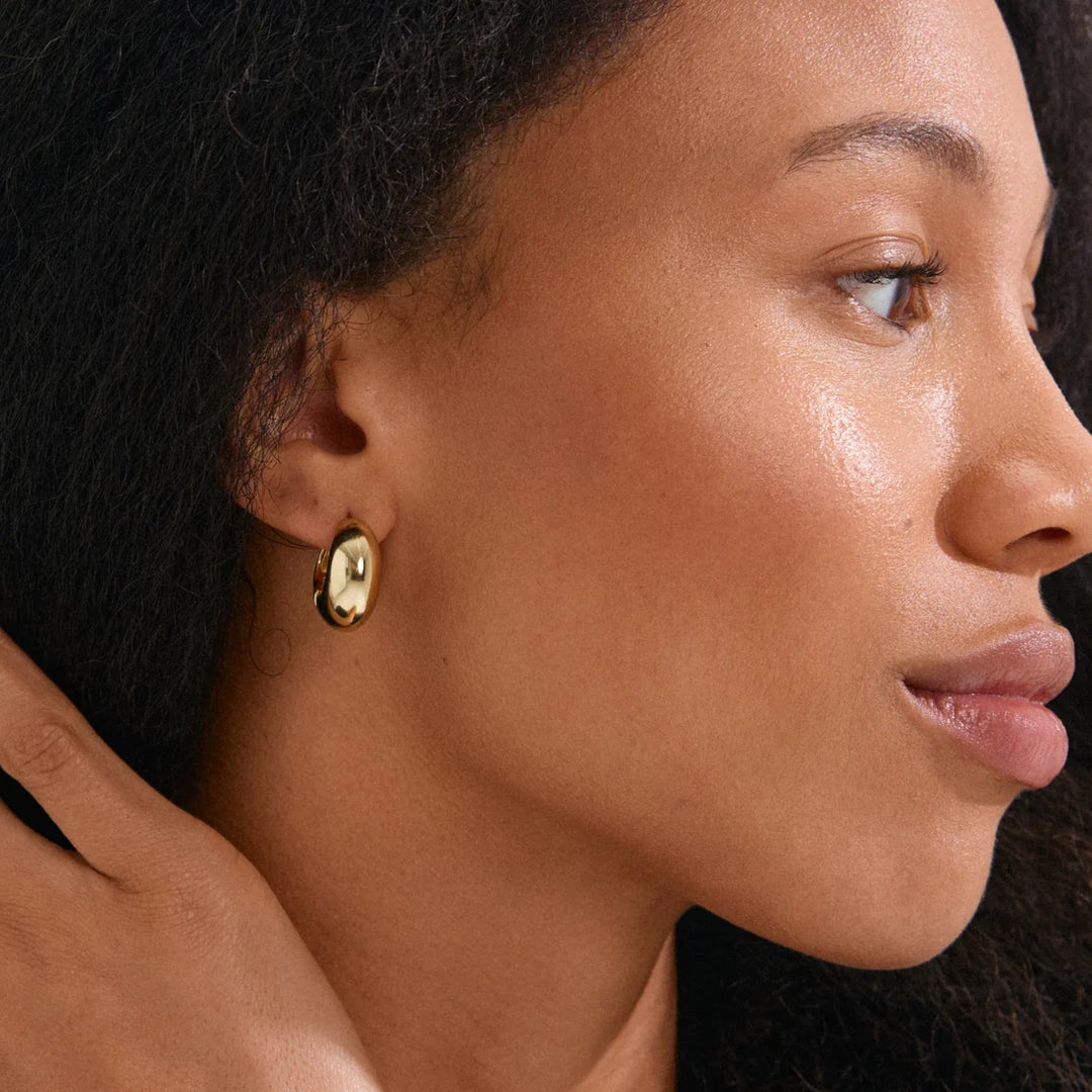 Amber Recycled Chunky Hoops
