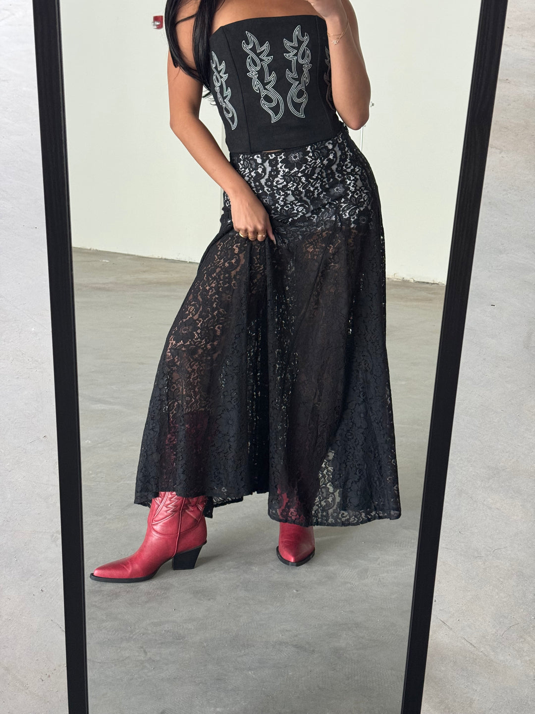Dahlia Lace Maxi Skirt