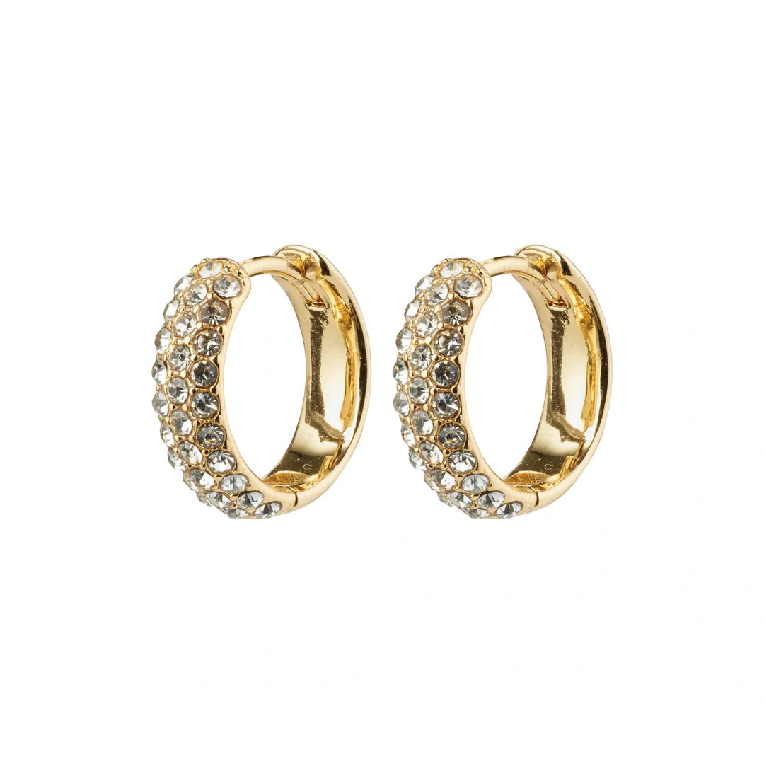 Shea Recycled Crystal Hoops