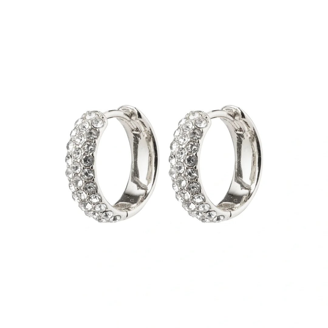 Shea Recycled Crystal Hoops