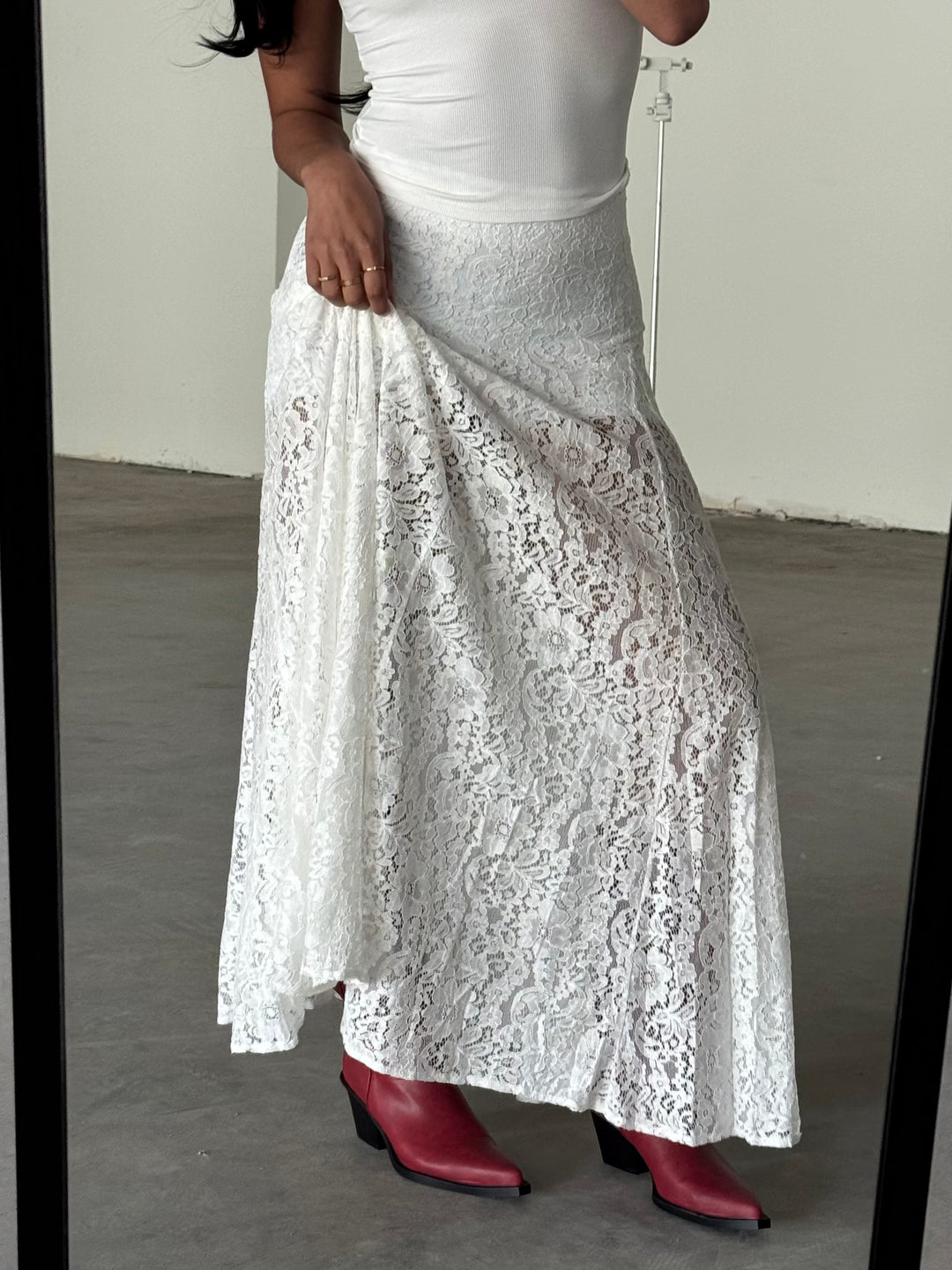Dahlia Lace Maxi Skirt