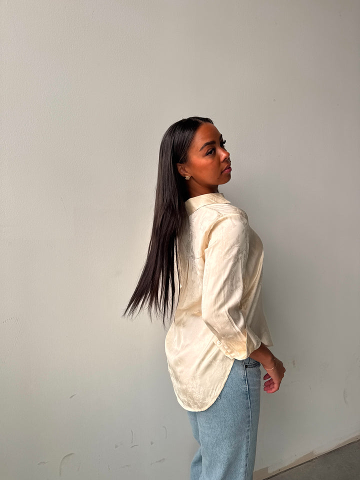 Helena Floral Jacquard Blouse