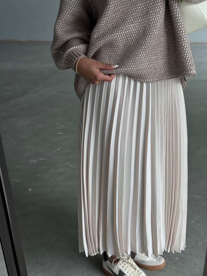 Katie Pleated Midi Skirt