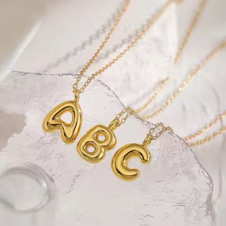 Bubble Letter Necklace