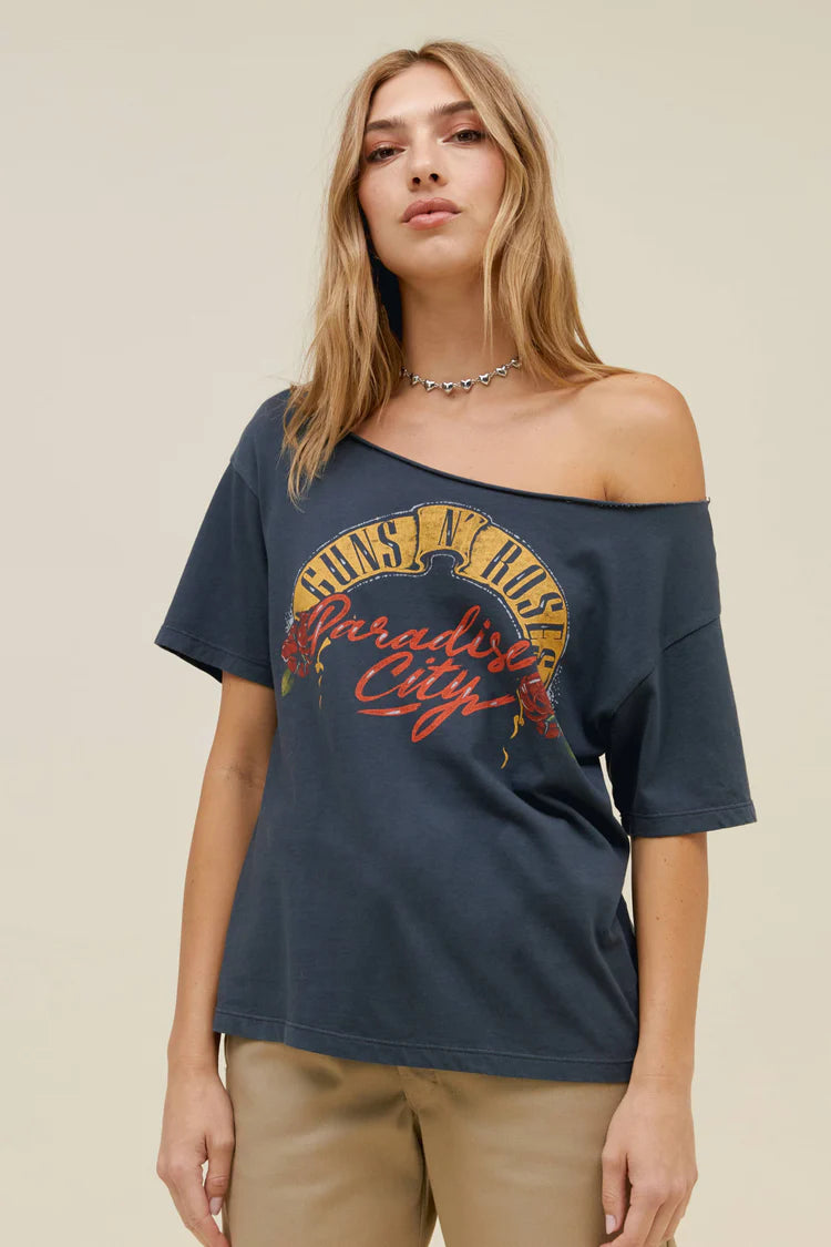 Guns N Roses Off The Shoulder Tee