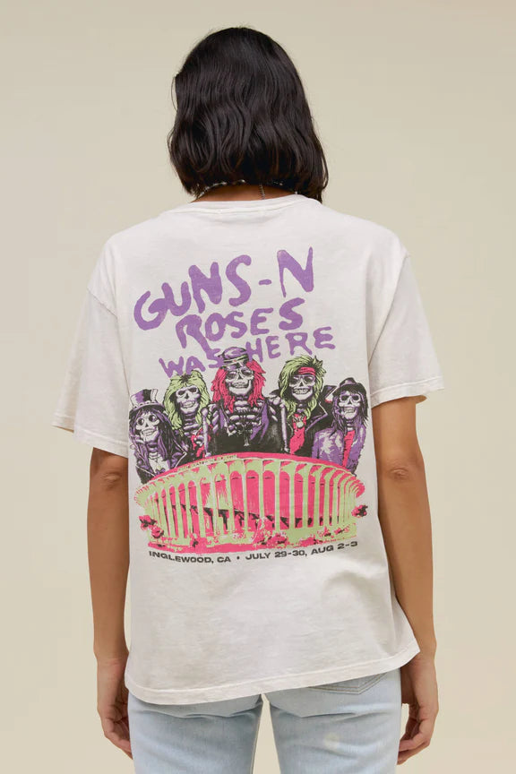 Guns N Roses Was Here Boyfriend Tee