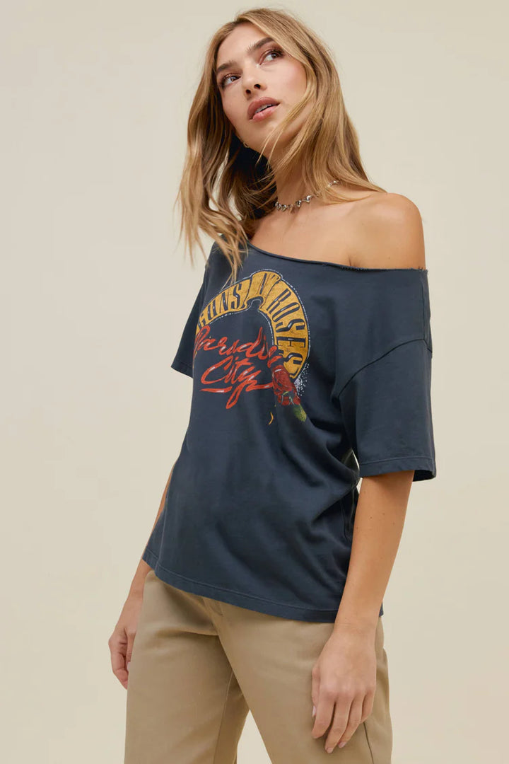 Guns N Roses Off The Shoulder Tee