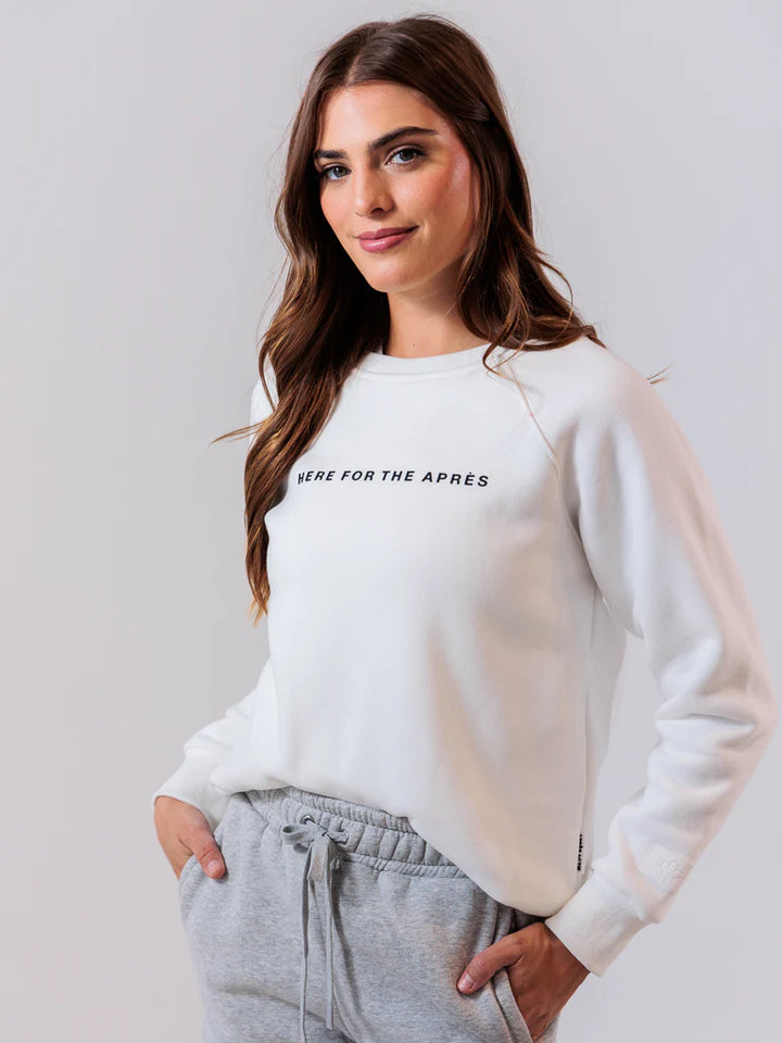 Here For The Après Crewneck