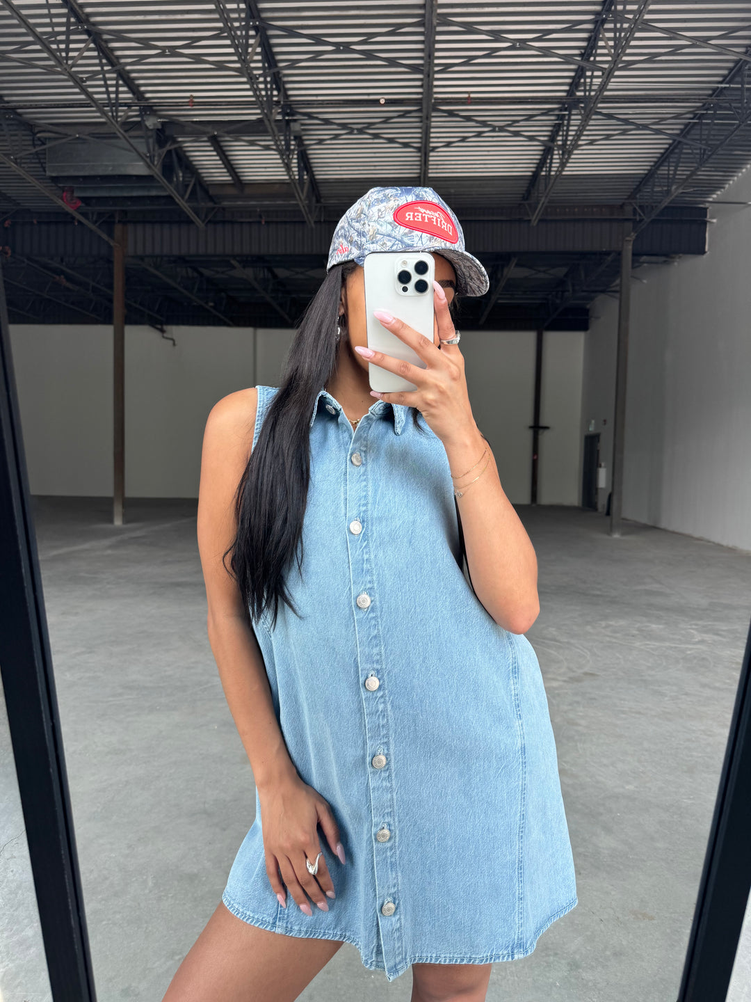 New Light Denim Mini Dress