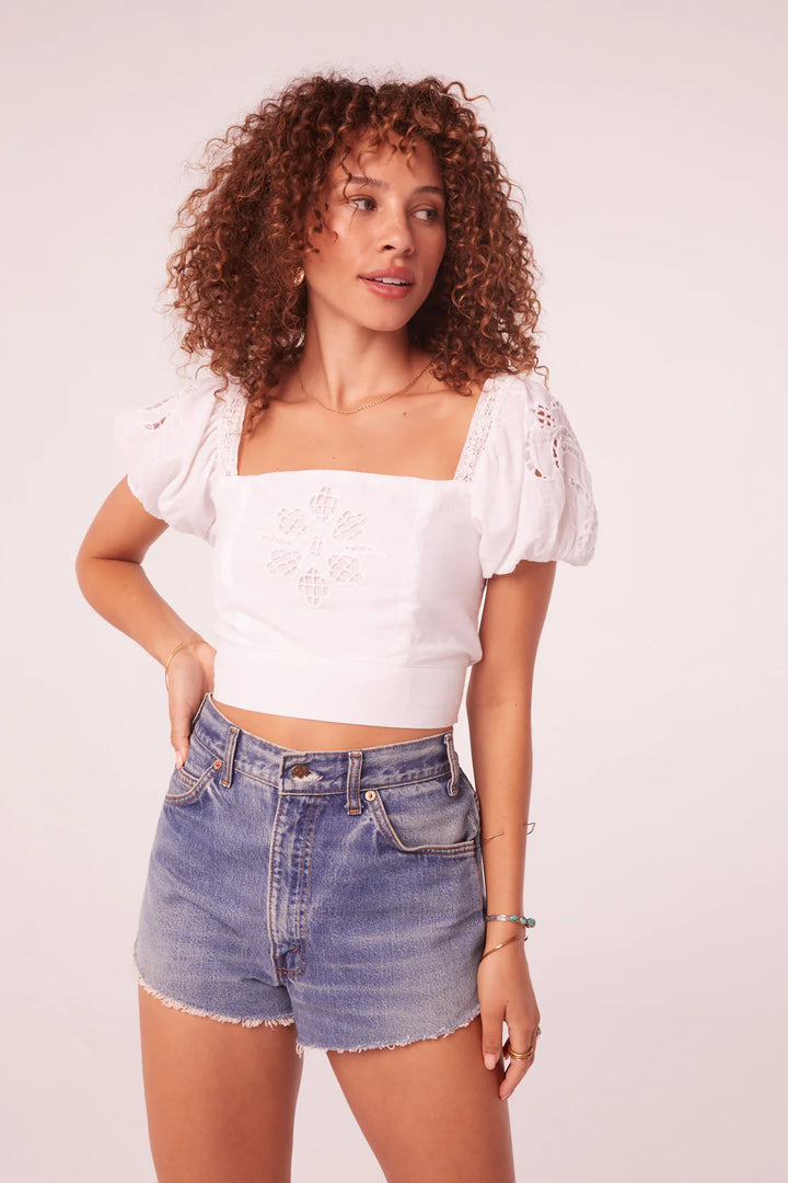 Entrada Embroidered Top