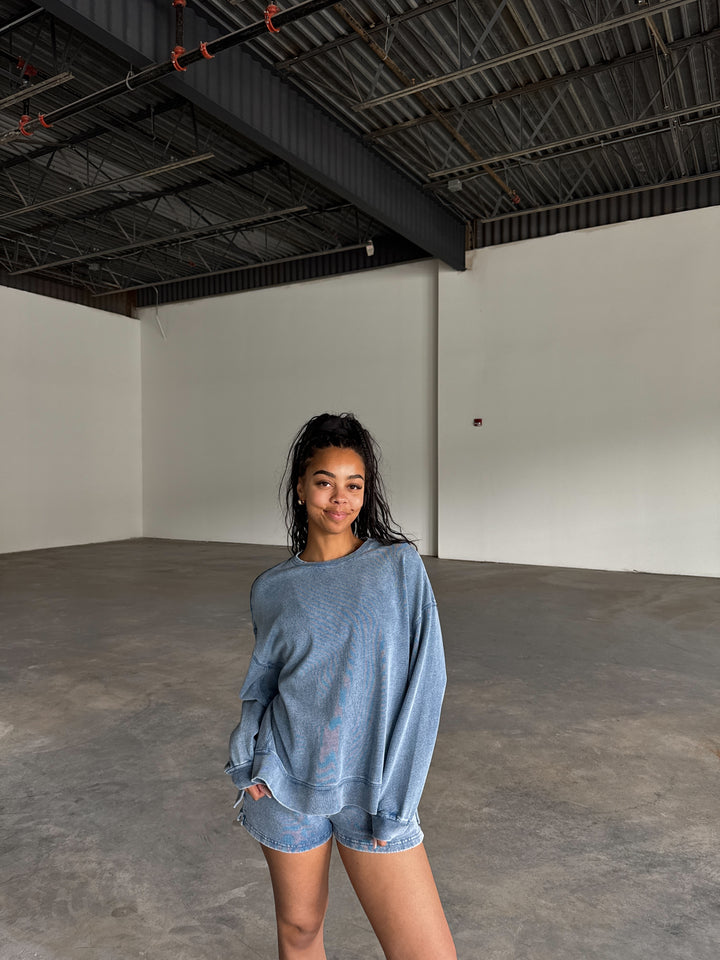 Knit Denim Modern Weekender