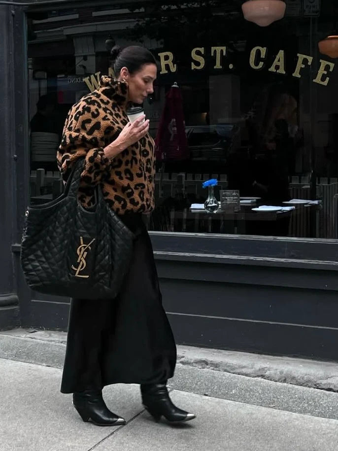 Leopard Sherpa Jacket