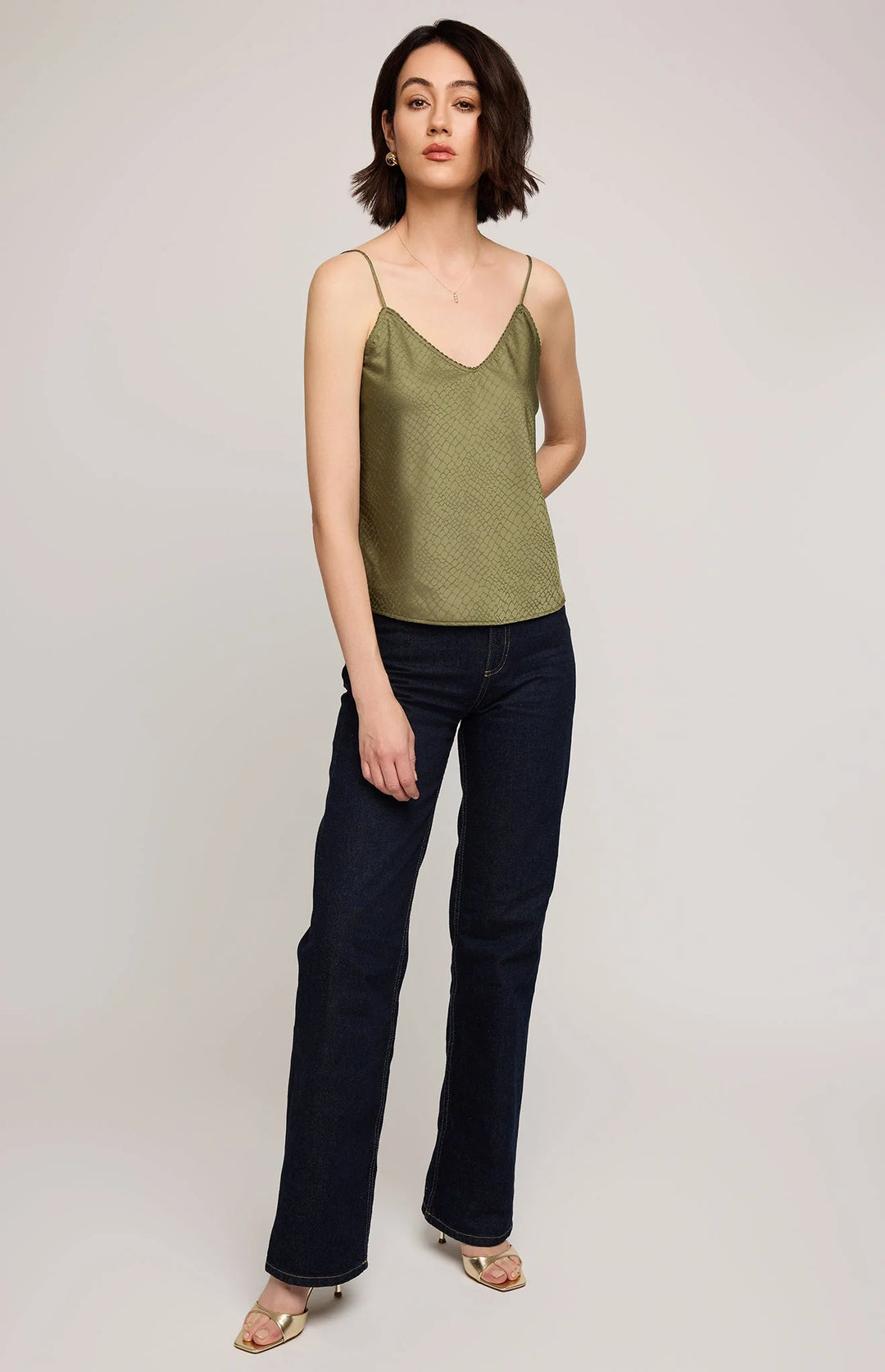 Priscilla Satin Tank