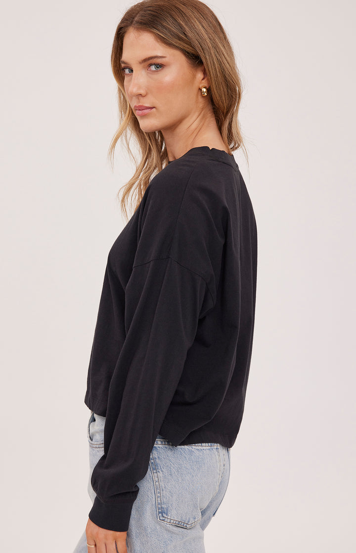 Christy Cotton Long Sleeve Top
