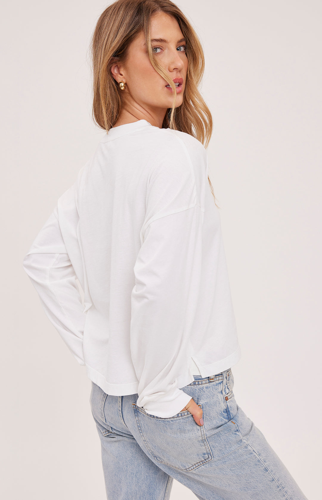 Christy Cotton Long Sleeve Top