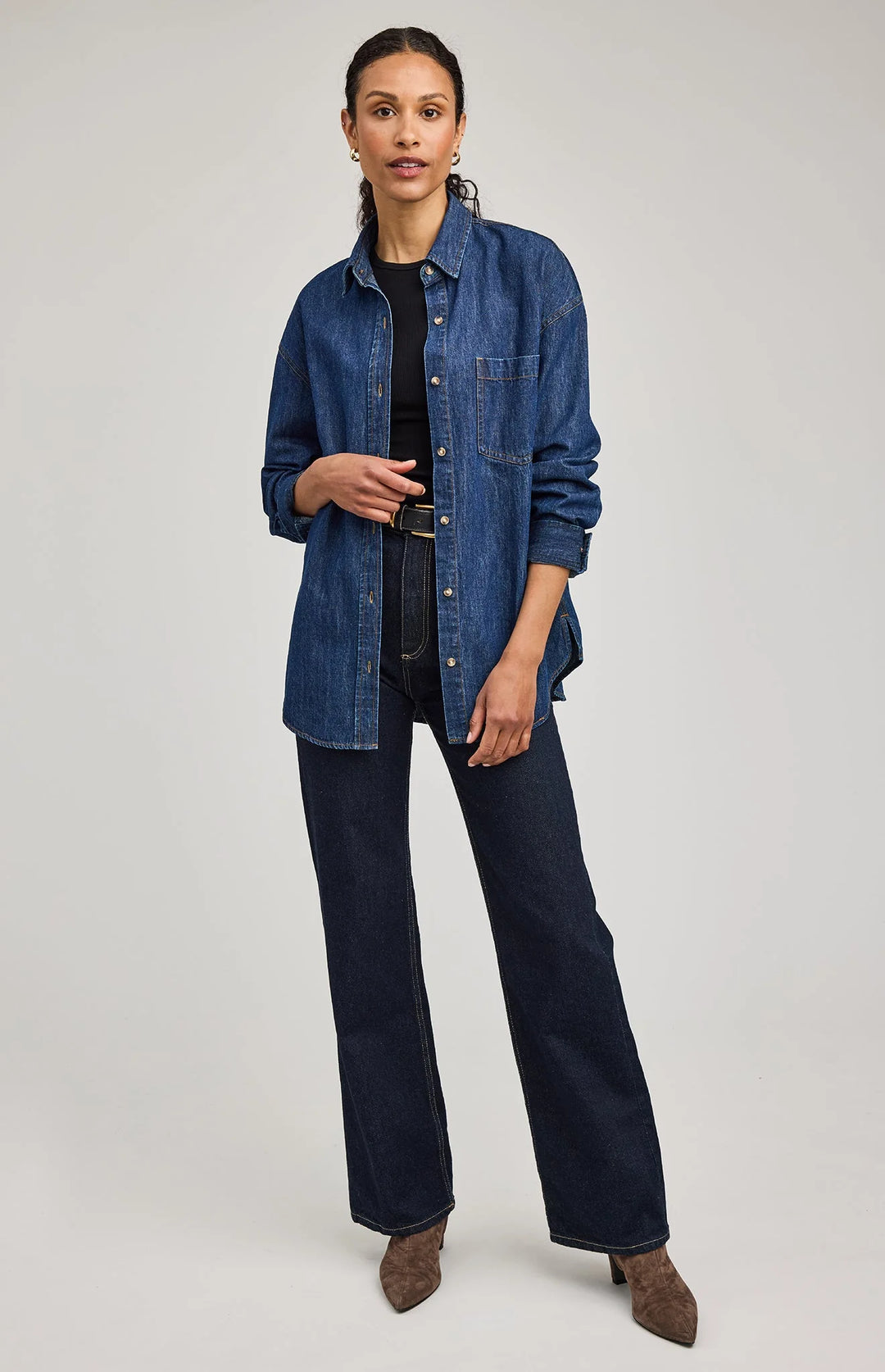 Whitney Denim Button Down Shirt