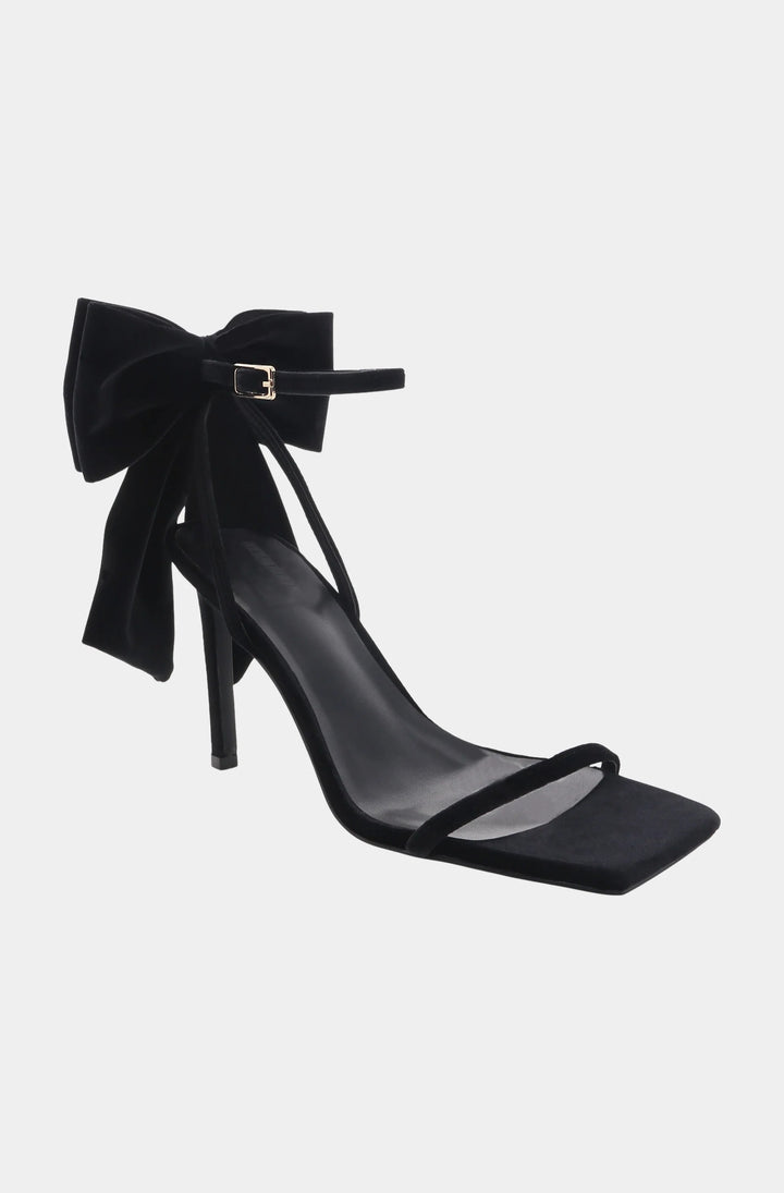 Elesa Velvet Bow Heels