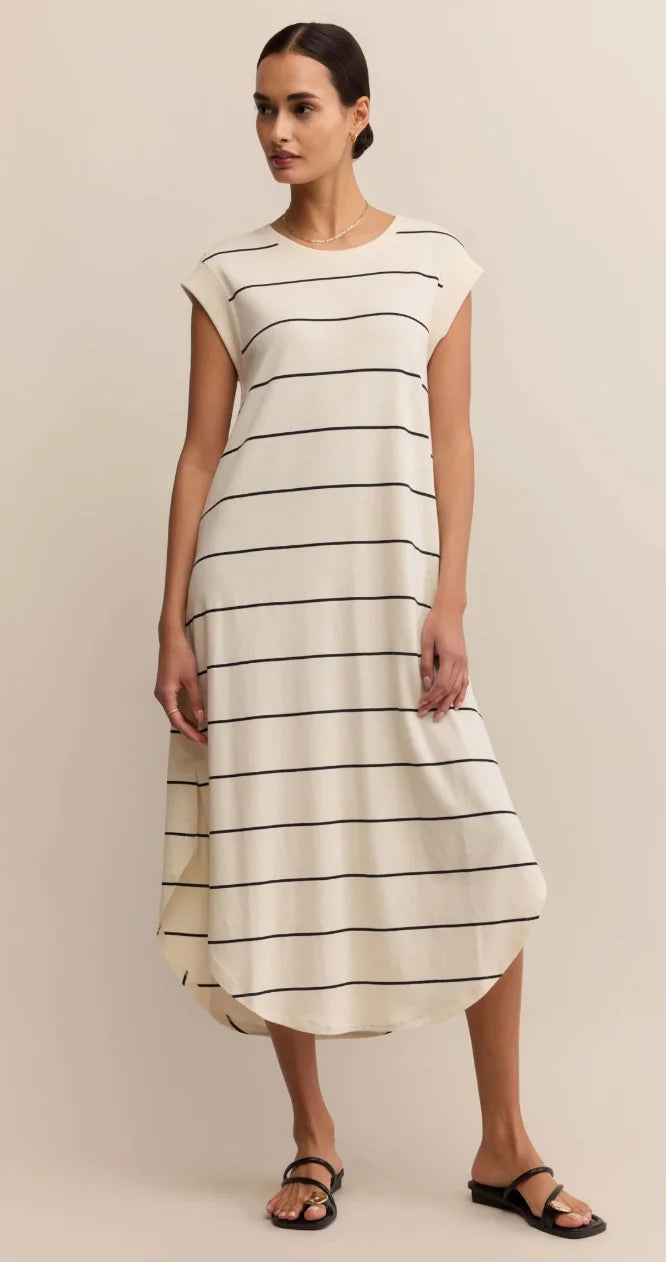 Calabasas Striped Midi Dress