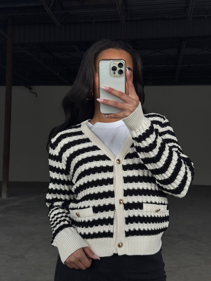 Heidi Striped Cardigan