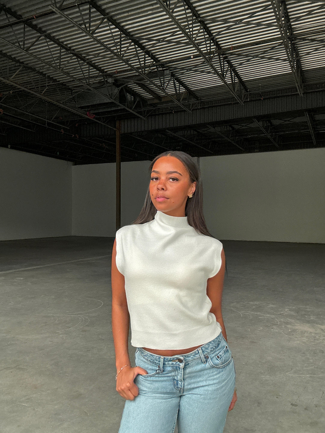 Selby Mockneck Sweater Tank