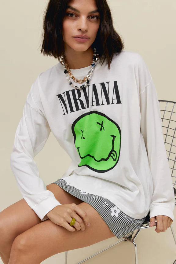 Nirvana Smiley Long Seeeve